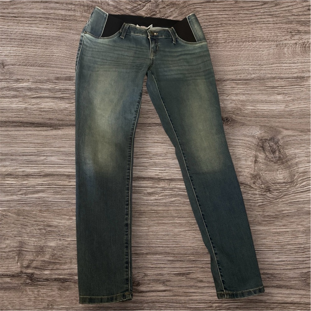 Isabel Maternity by Ingrid & Isabel Straight Leg Blue Jeans